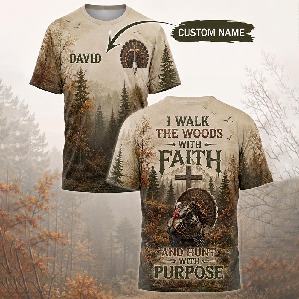 Outdoor Hunting Names - Outdoor-Jagd-T-Shirt mit Waldtier-Print, Sommer-Camping-Angeln, schnell trocknende