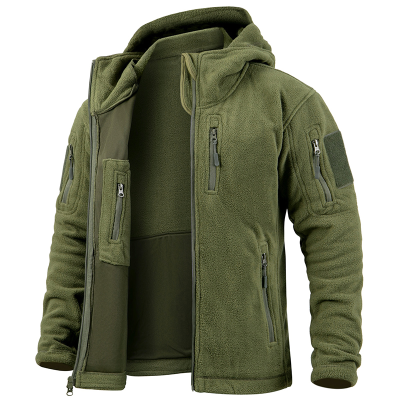 Outdoor Hunting Hoodie - Taktische Fleecejacke für Herren, Winter, warm,