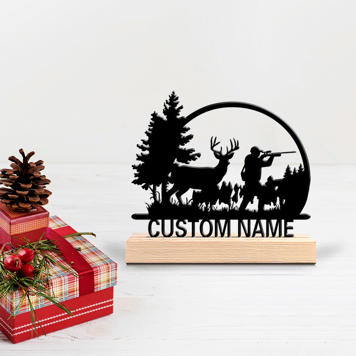 Hunting Outdoor Day - 1 Stück Modische Personalisierte Metallstatuen von