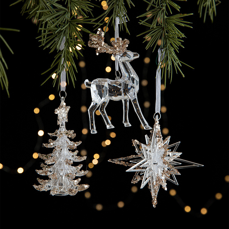 Elk Bugle Call - Weihnachten Baum Spielzeug Acryl Elch Glocken
