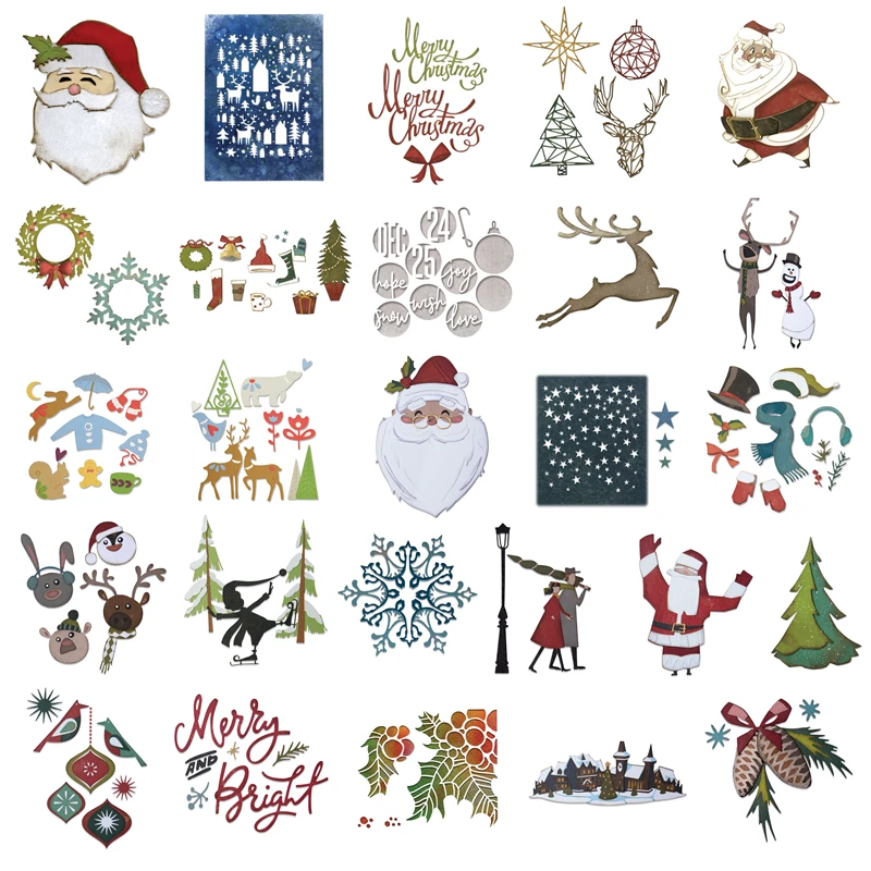 Elk Bugle Call - Frohe Weihnachten Metall Stanzformen Scrapbooking Papierherstellung