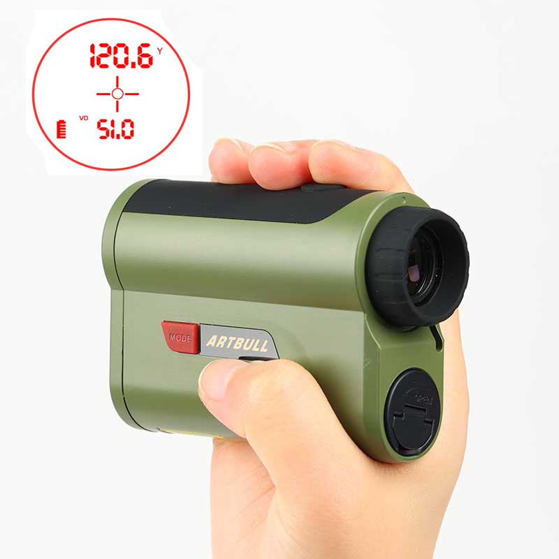 Rangefinder Laser Hunting - 7-fache Vergrößerung OLED Rot-Display Laser-Entfernungsmesser Jagd-Distanzmesser