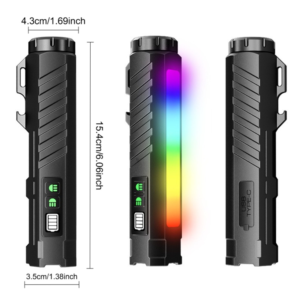 Taktische Taschenlampe Typ-C W – Tactical Flashlight Rechargeable Bewertung und Preis