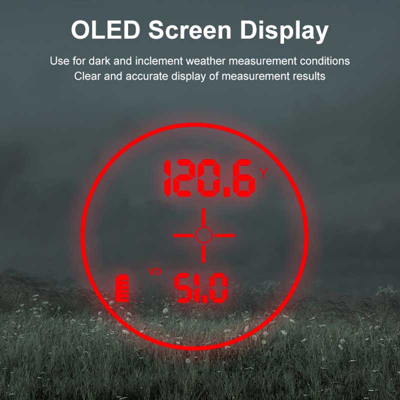 7-fache Vergrößerung OLED Rot- – Rangefinder Laser Hunting Bewertung und Preis