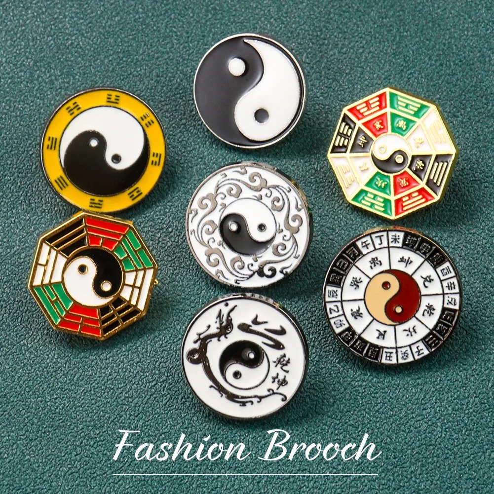 Yin Yang Symbol Metall Brosche – Hunting Outdoor Shirts Bewertung und Preis